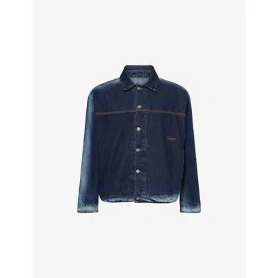 Rassvet Mens Blue Shadow Wash Denim Jacket