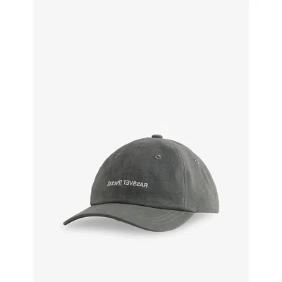 Rassvet Mens Graphite Brand-embroidery Cotton Baseball Cap In Gray