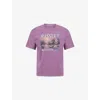 Rassvet Mens Purple Horses Graphic Print Cotton T-shirt In Purple