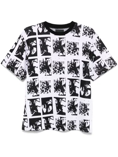 Rassvet (package) Men Flower Jacquard Tee Shirt Knit In Black