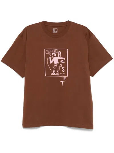 Rassvet (package) Men Statement Tee Shirt Knit In Brown