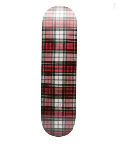 Rassvet Plaid Skateboard In Red