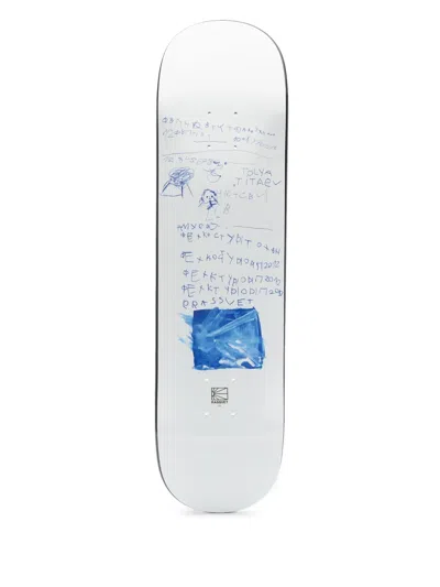 Rassvet Printed Skateboard In White