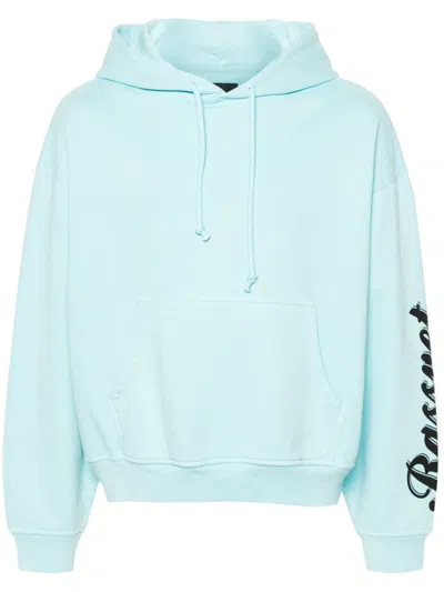 Rassvet Logo-print Cotton Hoodie In Blue