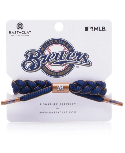 Rastaclat Men's Milwaukee Brewers Signature Infield Bracelet In White