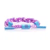 Rastaclat Original Hand Braided Plum Punch Adjustable Bracelet In Blue