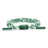 Rastaclat Original Hand Braided Zodiac (virgo) Adjustable Bracelet In Green