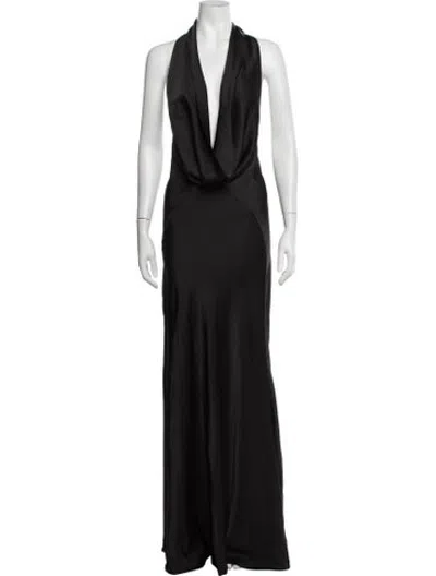 Pre-owned Rat & Boa Cowl Neck Long Dress W/ Tags In Black