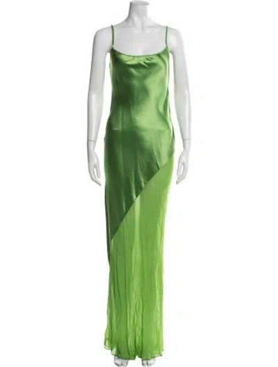 Pre-owned Rat & Boa Cowl Neck Long Dress W/ Tags In Green