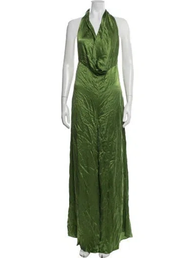 Pre-owned Rat & Boa Halterneck Jumpsuit W/ Tags In Green