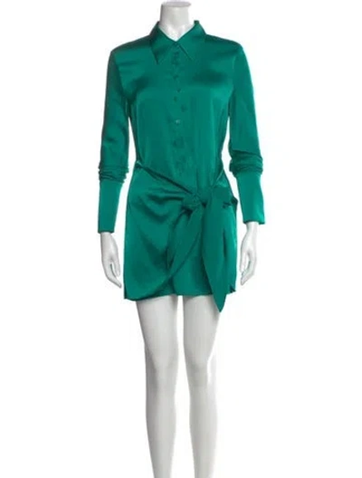 Pre-owned Rat & Boa Mini Dress In Green