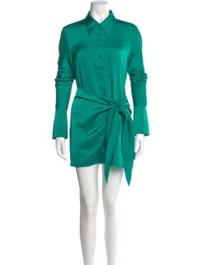 Pre-owned Rat & Boa Mini Dress In Green