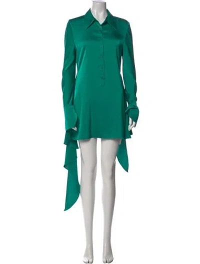 Pre-owned Rat & Boa Mini Dress In Green