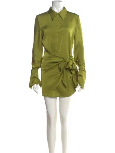Pre-owned Rat & Boa Mini Dress In Green