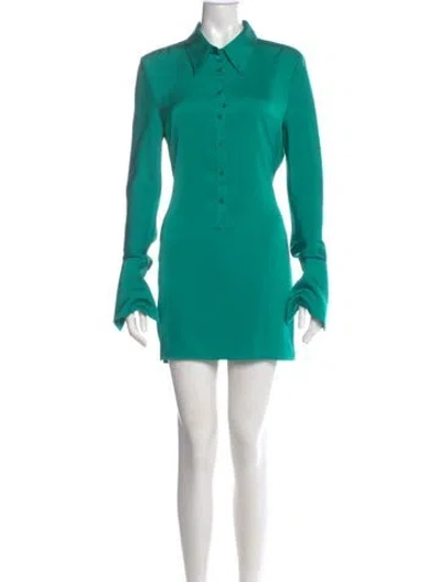 Pre-owned Rat & Boa Mini Dress In Green