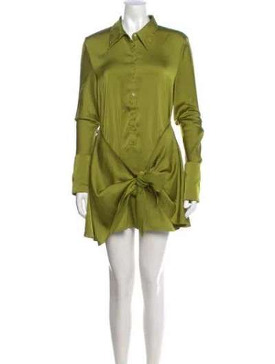 Pre-owned Rat & Boa Mini Dress In Green