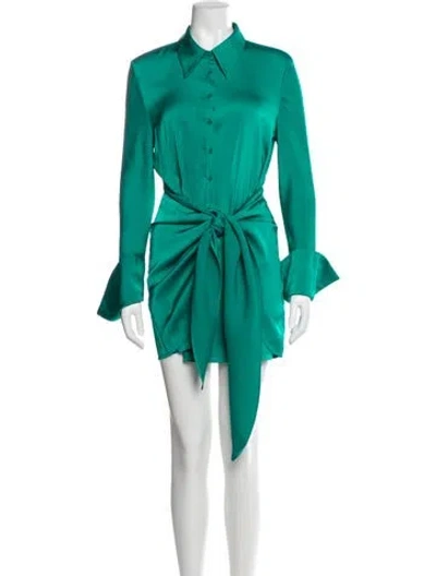 Pre-owned Rat & Boa Mini Dress In Green