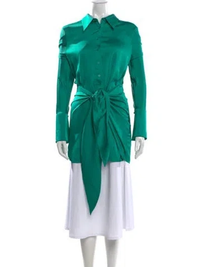 Pre-owned Rat & Boa Mini Dress In Green
