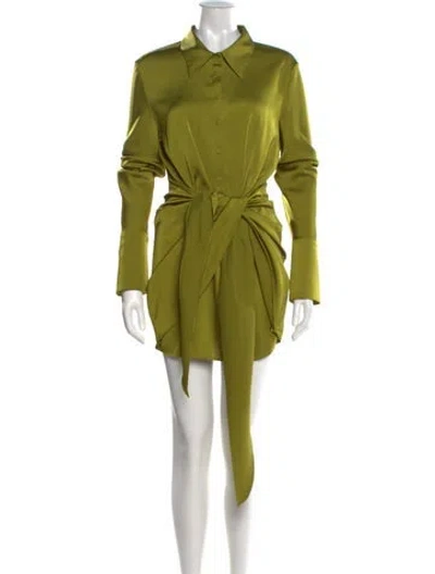 Pre-owned Rat & Boa Mini Dress In Green