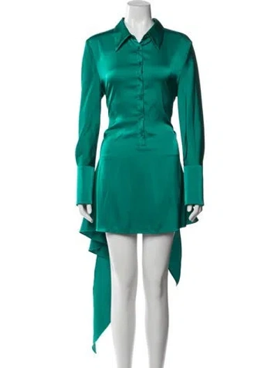 Pre-owned Rat & Boa Mini Dress In Green