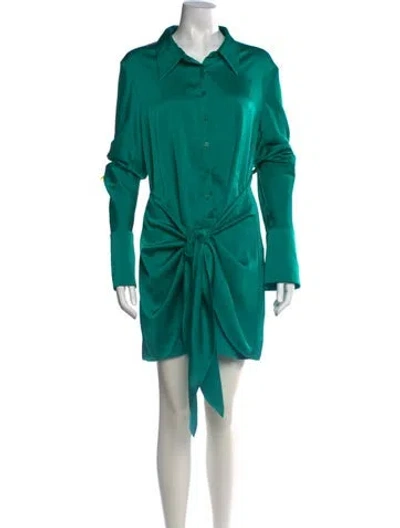 Pre-owned Rat & Boa Mini Dress In Green