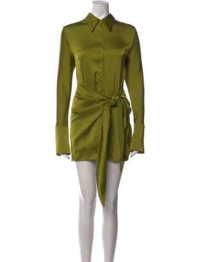 Pre-owned Rat & Boa Mini Dress In Green