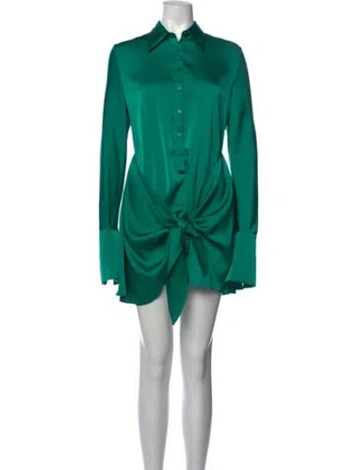 Pre-owned Rat & Boa Mini Dress In Green