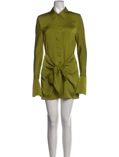 Pre-owned Rat & Boa Mini Dress In Green