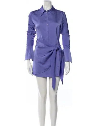 Pre-owned Rat & Boa Mini Dress In Purple