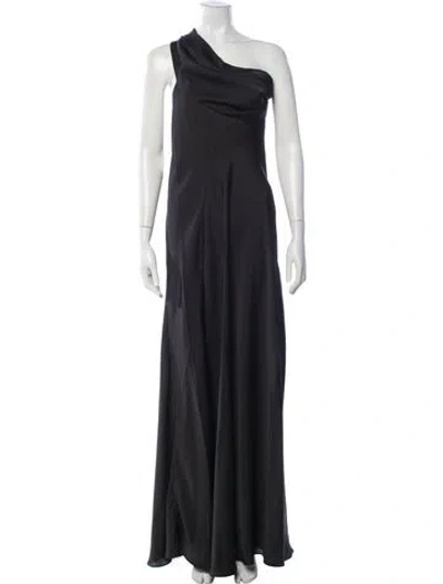 Pre-owned Rat & Boa One-shoulder Long Dress W/ Tags In Black