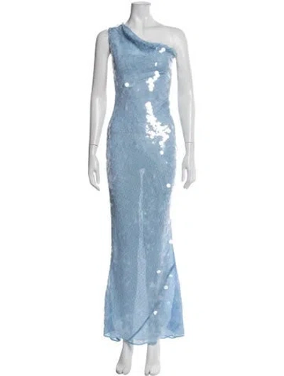 Pre-owned Rat & Boa Patterned Long Dress In Blue