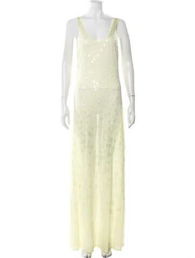 Pre-owned Rat & Boa Polka Dot Print Long Dress W/ Tags In Green