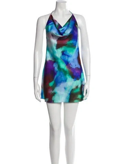 Pre-owned Rat & Boa Printed Mini Dress In Multi