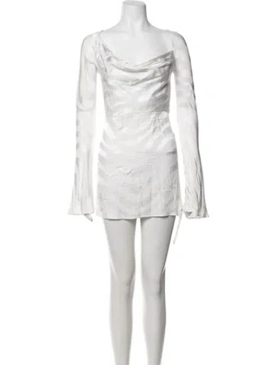 Pre-owned Rat & Boa Printed Mini Dress In Neutrals