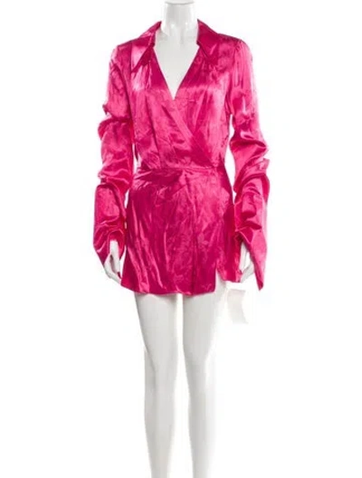 Pre-owned Rat & Boa Printed Mini Dress W/ Tags In Pink