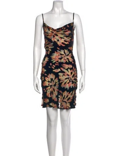 Pre-owned Rat & Boa Silk Knee-length Dress In Black