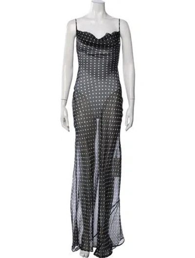Pre-owned Rat & Boa Silk Long Dress In Multi
