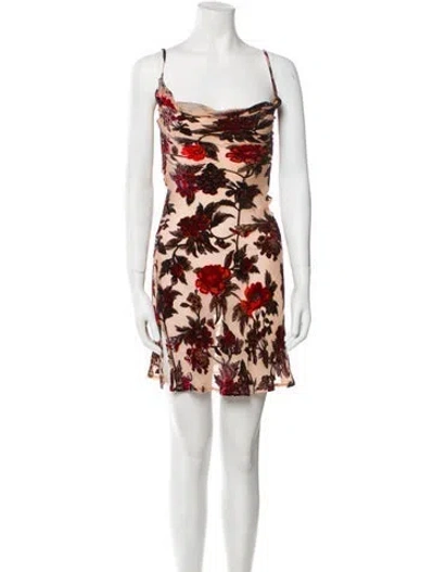 Pre-owned Rat & Boa Silk Mini Dress