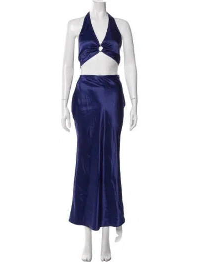 Pre-owned Rat & Boa Skirt Set W/ Tags In Blue