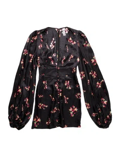 Pre-owned Rat & Boa Strapless Mini Dress In Black