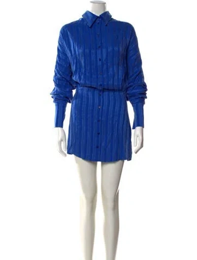 Pre-owned Rat & Boa Striped Mini Dress W/ Tags In Blue