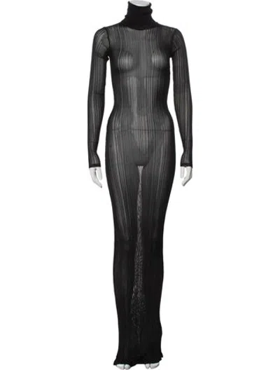Pre-owned Rat & Boa Turtleneck Long Dress W/ Tags In Grey