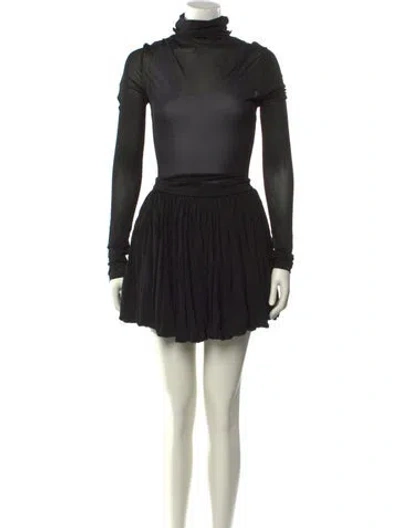 Pre-owned Rat & Boa Turtleneck Mini Dress W/ Tags In Black