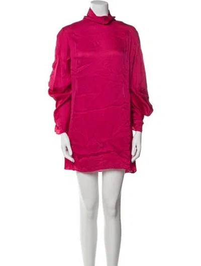 Pre-owned Rat & Boa Turtleneck Mini Dress W/ Tags In Pink