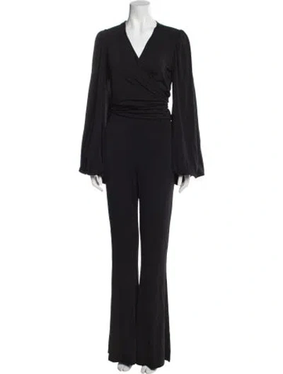 Pre-owned Rat & Boa V-neck Jumpsuit In Black