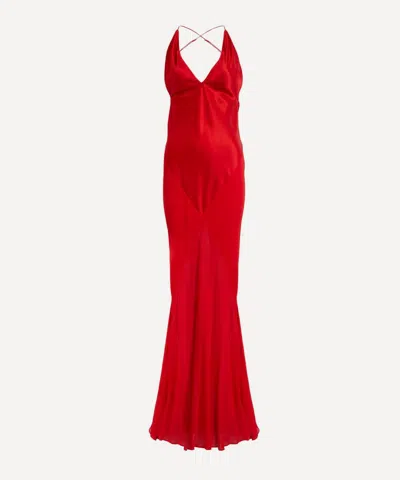 Rat & Boa Women's Red Lotus Slip Dress