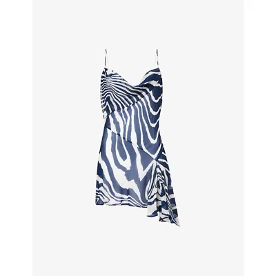 Rat And Boa Womens  Rosela Printed Woven Mini Dress In Black
