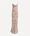 Rat & Boa Women's Athena Silk Devoree Maxi Dress In Neutral