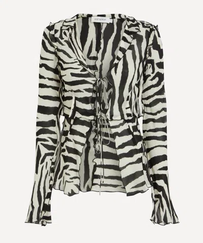 Rat & Boa Women's Zephyr Zebra Blouse