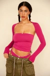 Rat Boi Ballet Bolero Shrug In Magenta, Women's At Urban Outfitters